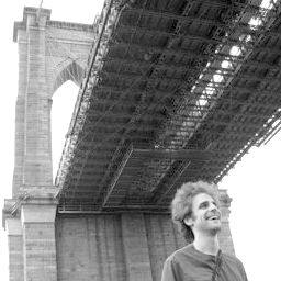 A picture of me under the Brooklyn Bridge